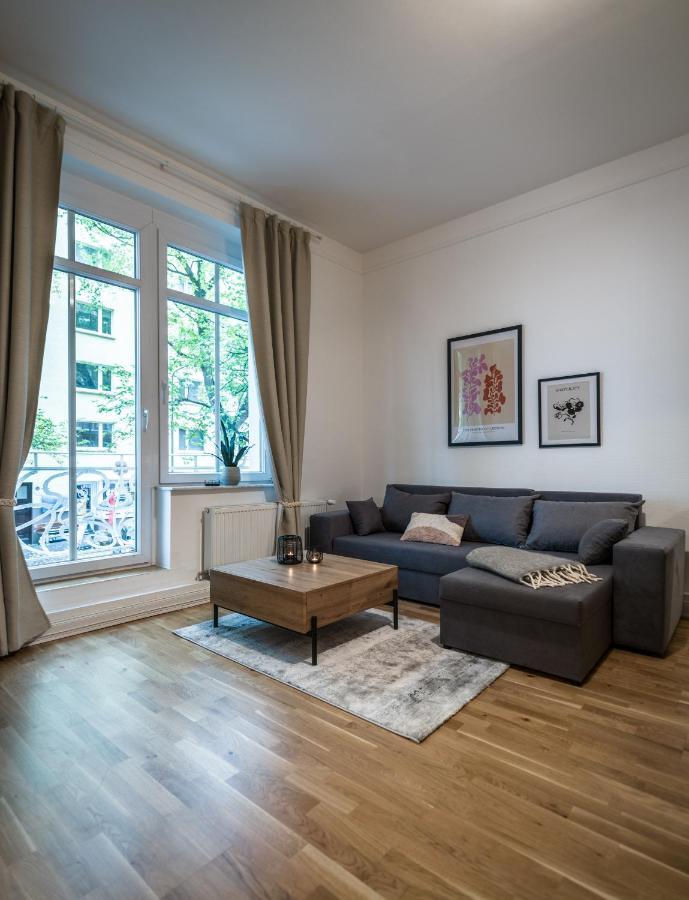 Hochwertige Altbauwohnung Im Modernen Stil In Wiesbaden - Kueche - Terrasse - Wlan - Zentral エクステリア 写真